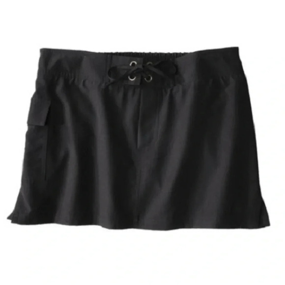 Merona Board Plus Size Skirt Swim Suit COVER UP Black - Picture 1 of 2